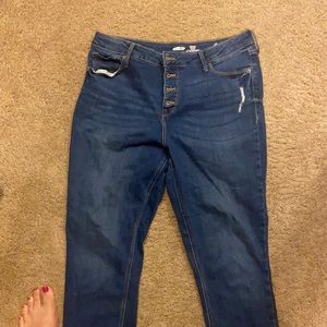 Old navy rockstar jeans size 14